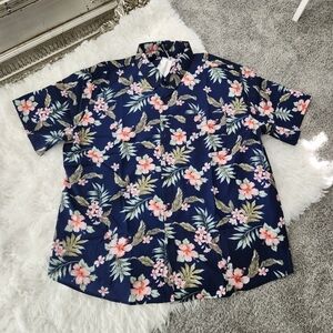 COOFANDY Men's Floral Hawaiian Shirt Short Sleeve Casual Button Down Tro…